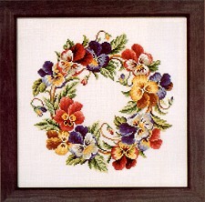 Pansy Wreath Chart Pack